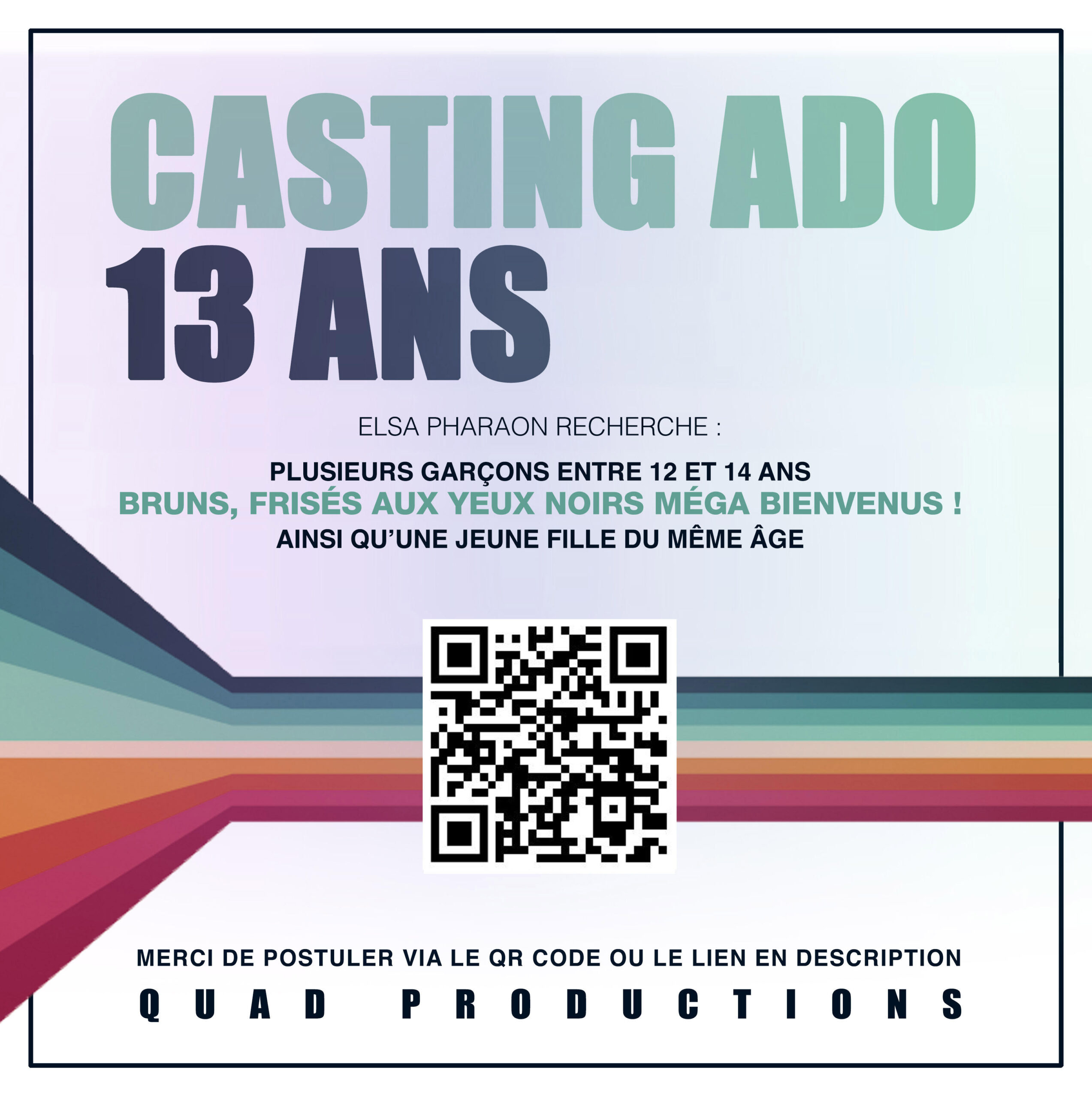 Casting adolescents de 12 à 14 ans pour la prochaine comédie d&rsquo;Eric Toledano et Olivier Nakache