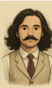 Casting figurants moustachus avec cheveux mi-long à long pour un film d'époque 1914