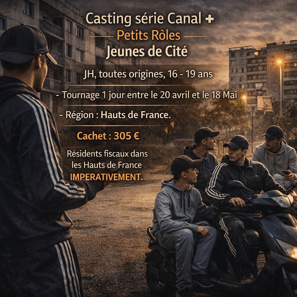 Casting comédiens de 16 à 19 ans dans les Hauts de France pour la saison 4 de la série Baron Noir sur Canal +