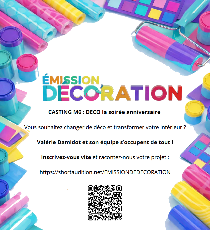 CASTING M6 : DECO la soirée anniversaire
