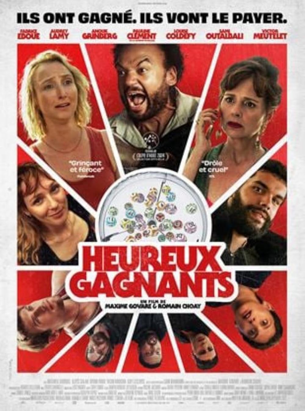 Acteurs et actrices au casting et à la distribution de Heureux gagnants