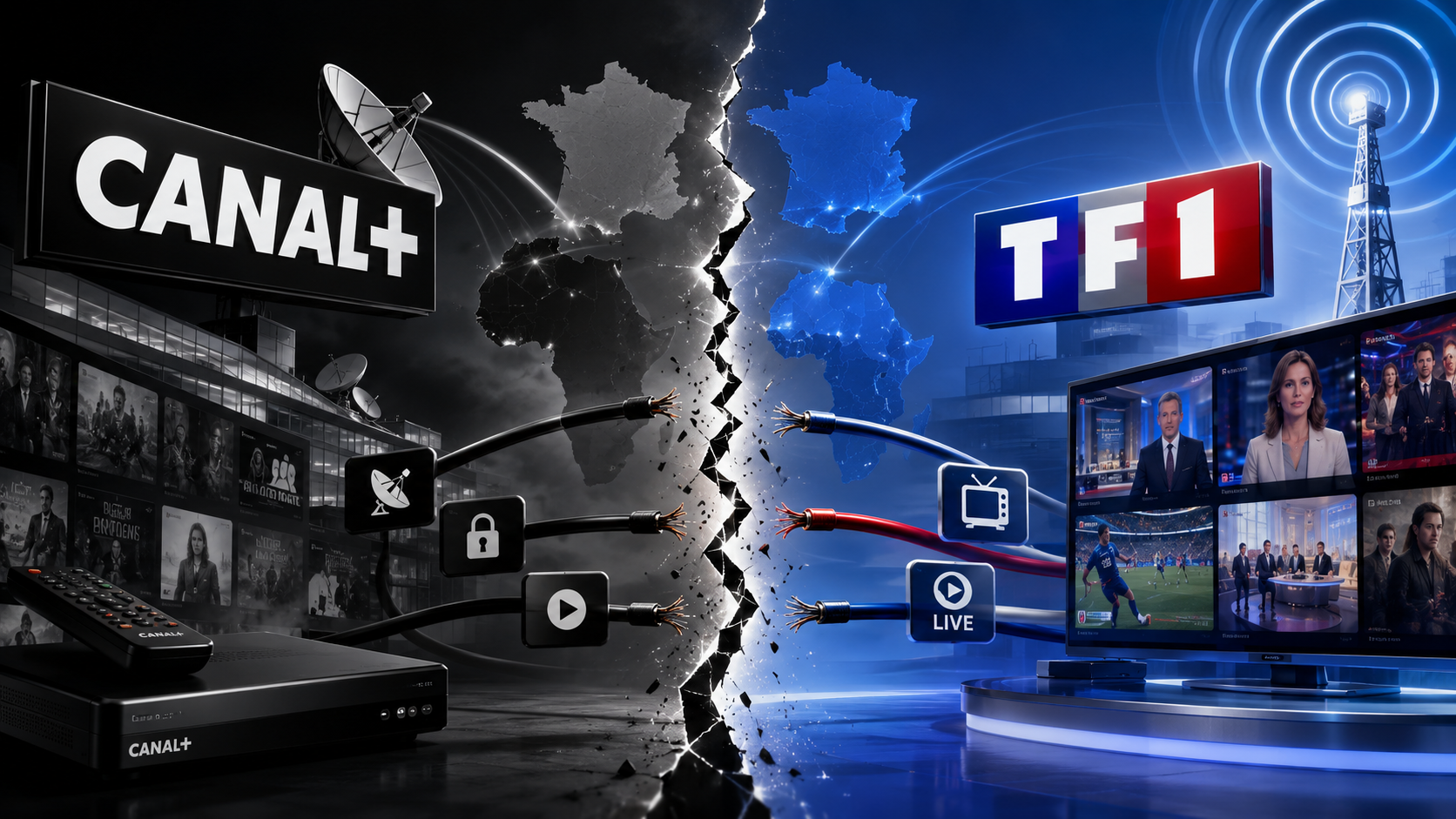 Canal+ met fin à la distribution des chaînes gratuites et payantes en Afrique du groupe TF1