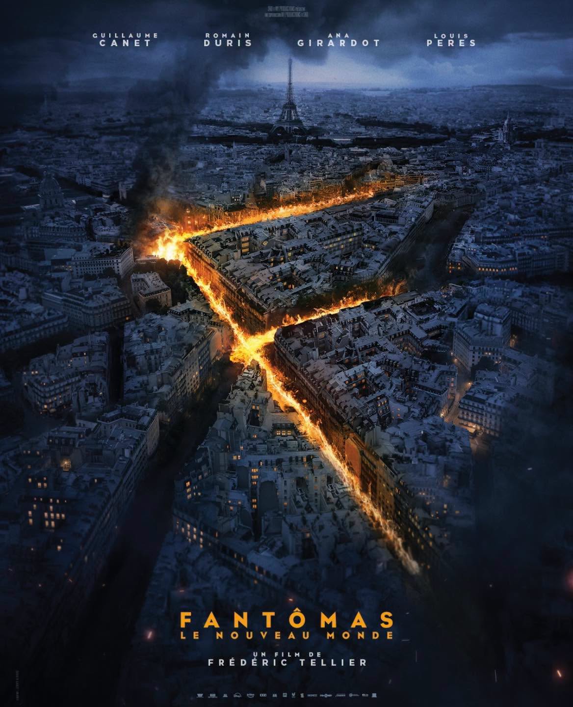 Fantômas revient au cinéma le 10 février 2027 avec Romain Duris, Guillaume Canet, Ana Girardot et réalisé par Frédéric Tellier