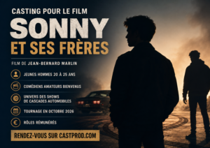 Casting comédiens pour des rôles dans le film Sonny et ses frères réalisé par Jean-Bernard Marlin
