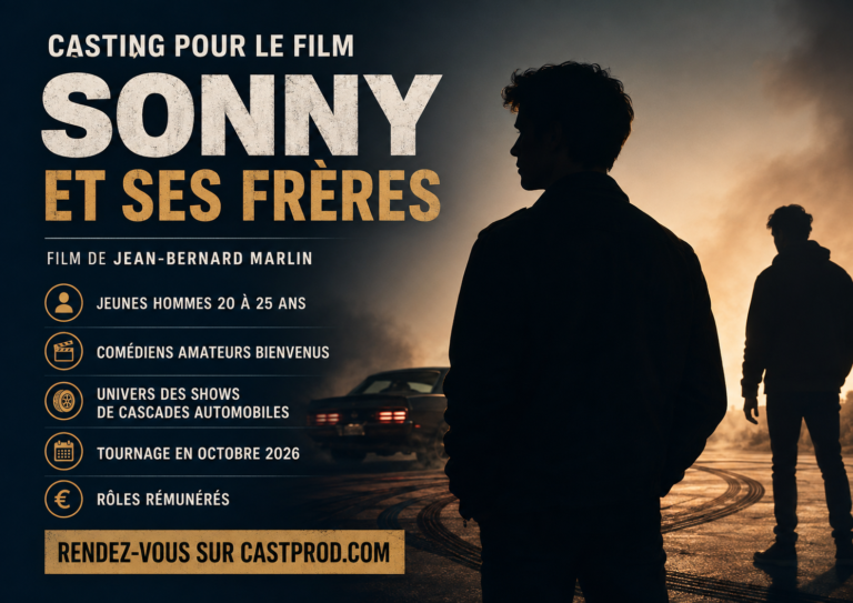 Casting comédiens pour des rôles dans le film Sonny et ses frères réalisé par Jean-Bernard Marlin