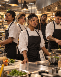 Casting figurants cuisiniers et cuisinières branchés pour un unitaire TV biopic d'un rappeur célèbre