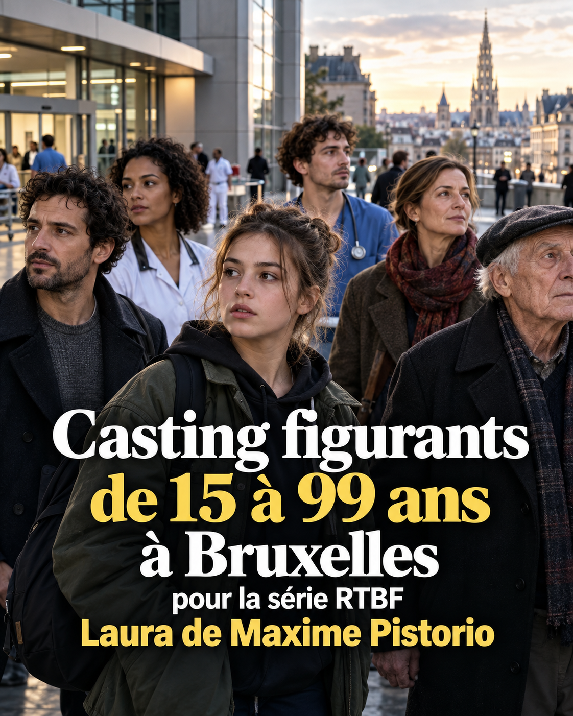 Casting série Laura RTBF : figurants de 15 à 99 ans recherchés à Bruxelles