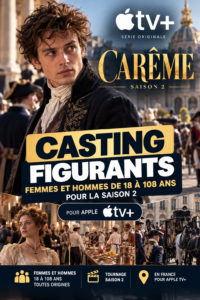Casting figurants pour la saison 2 de la série Apple TV + Carême femmes et hommes de 18 à 108 ans recherchés