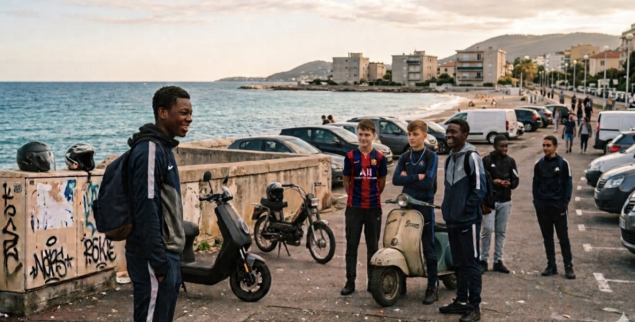 Casting adolescents avec scooter à Marseille pour le tournage d&rsquo;un épisode d&rsquo;une série connue