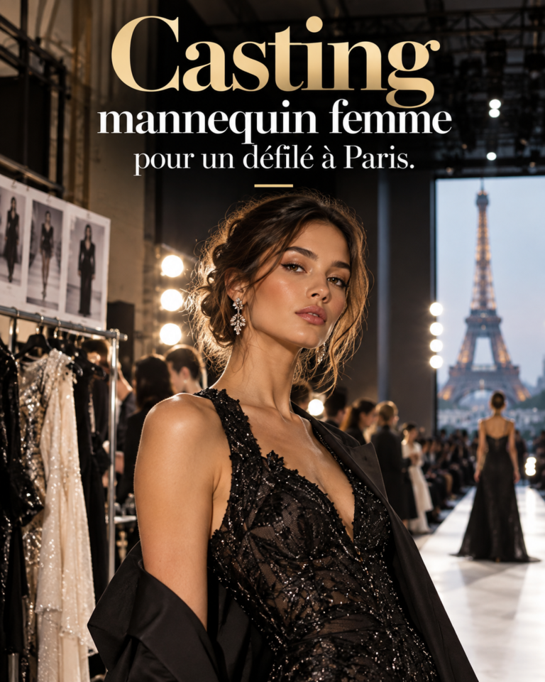 Casting mannequin femme pour un défilé
