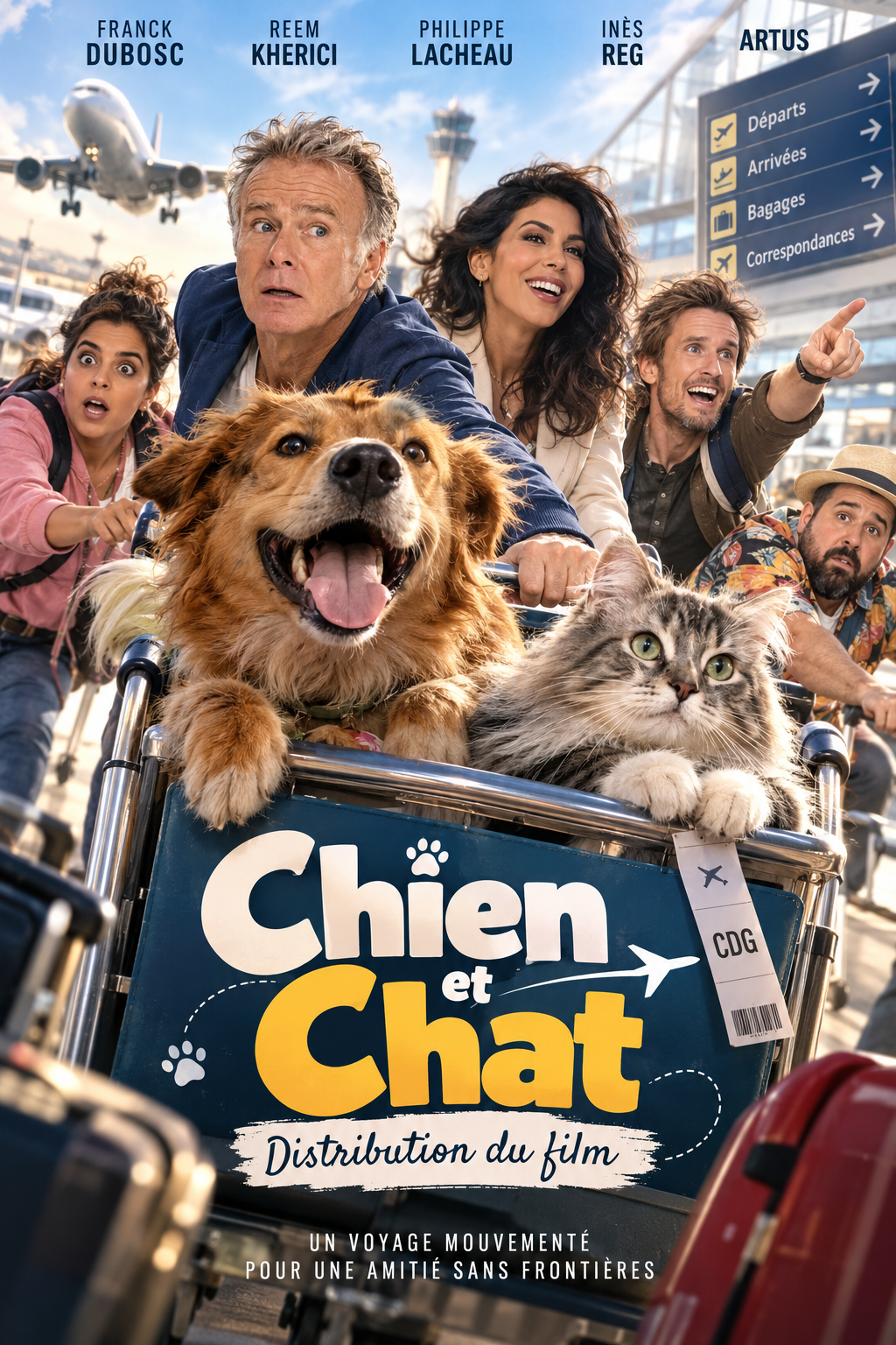 Casting et distribution de Chien et Chat : quels acteurs jouent dans le film de Reem Kherici ?