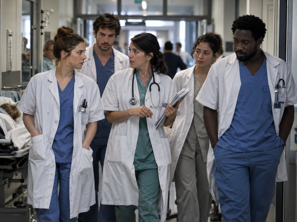 Acteurs et actrices au casting et à la distribution de la série Hippocrate sur Canal Plus