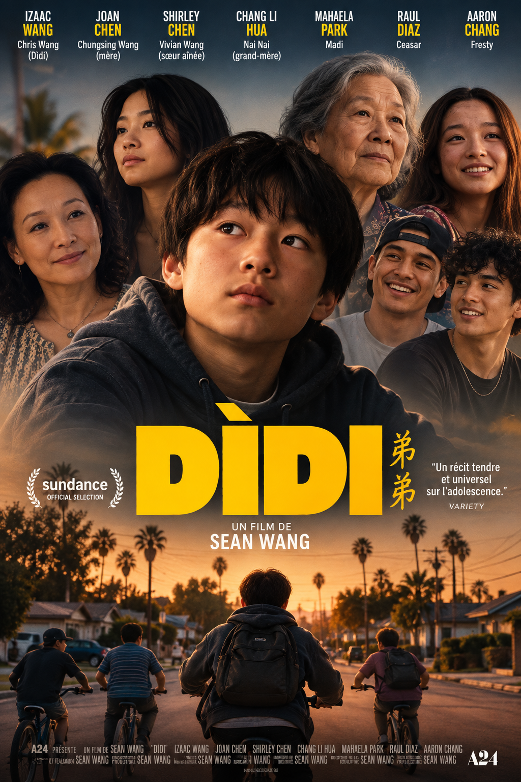 Acteurs et personnages : la distribution du film Dìdi de Sean Wang