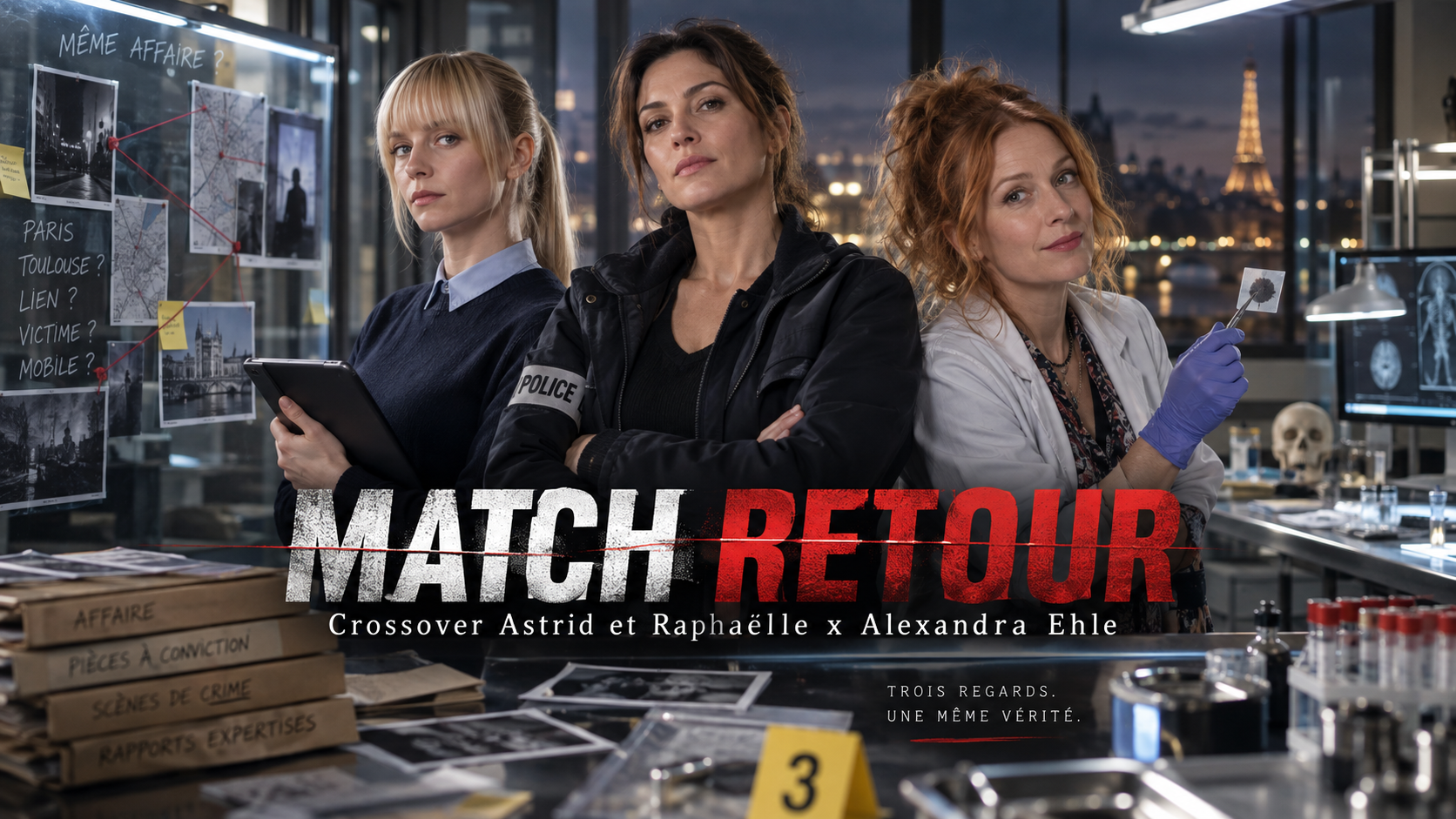 Match retour le second crossover des série Astrid et Raphaëlle et Alexandra Ehle entre en tournage
