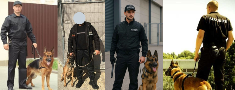 Casting agents de sécurité chien pour Malik