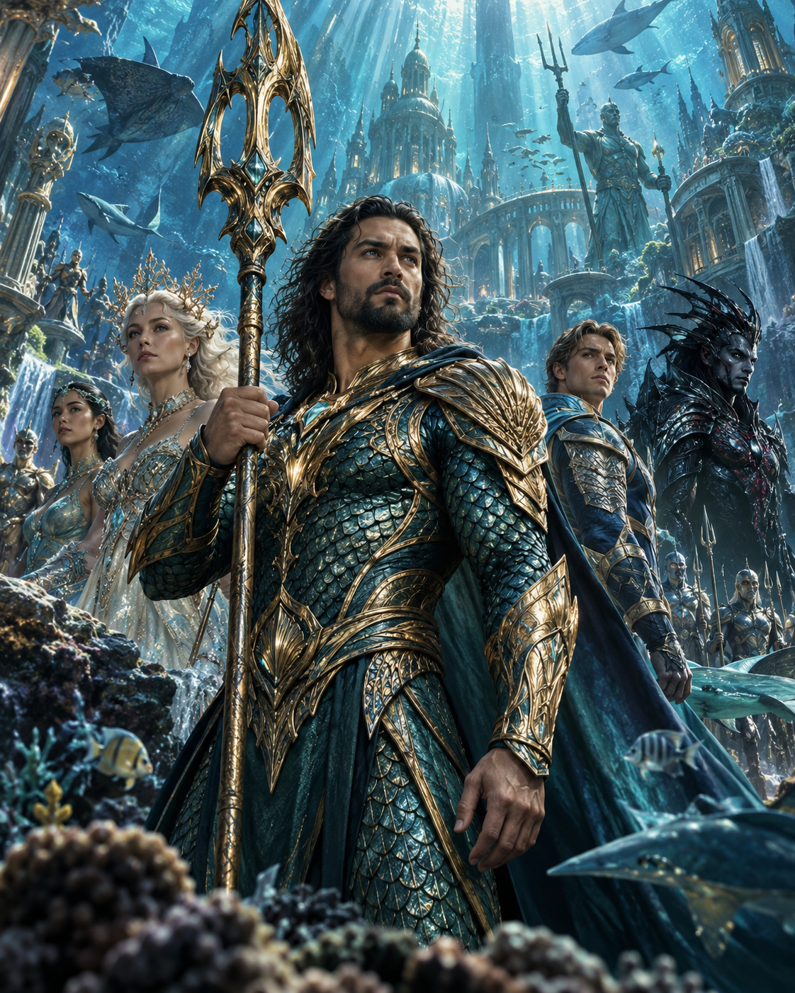 Acteurs au casting et à la distribution de Aquaman et le royaume perdu