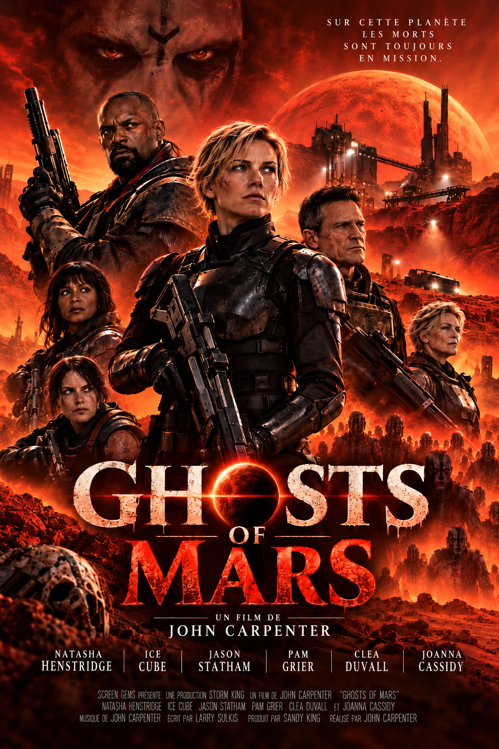 Distribution du film Ghosts of Mars : acteurs, personnages et rôles