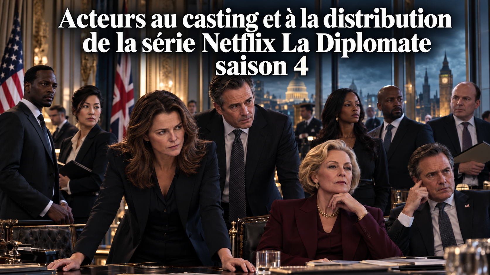 Casting de La Diplomate saison 4 : acteurs, personnages et rôles de la série disponible sur Netflix