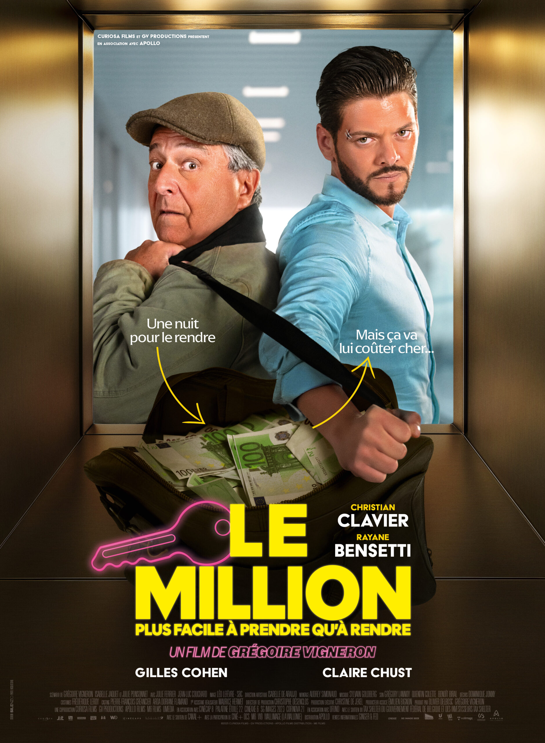 Acteurs au casting et à la distribution du film Le million à voir sur Canal Plus en octobre 2026