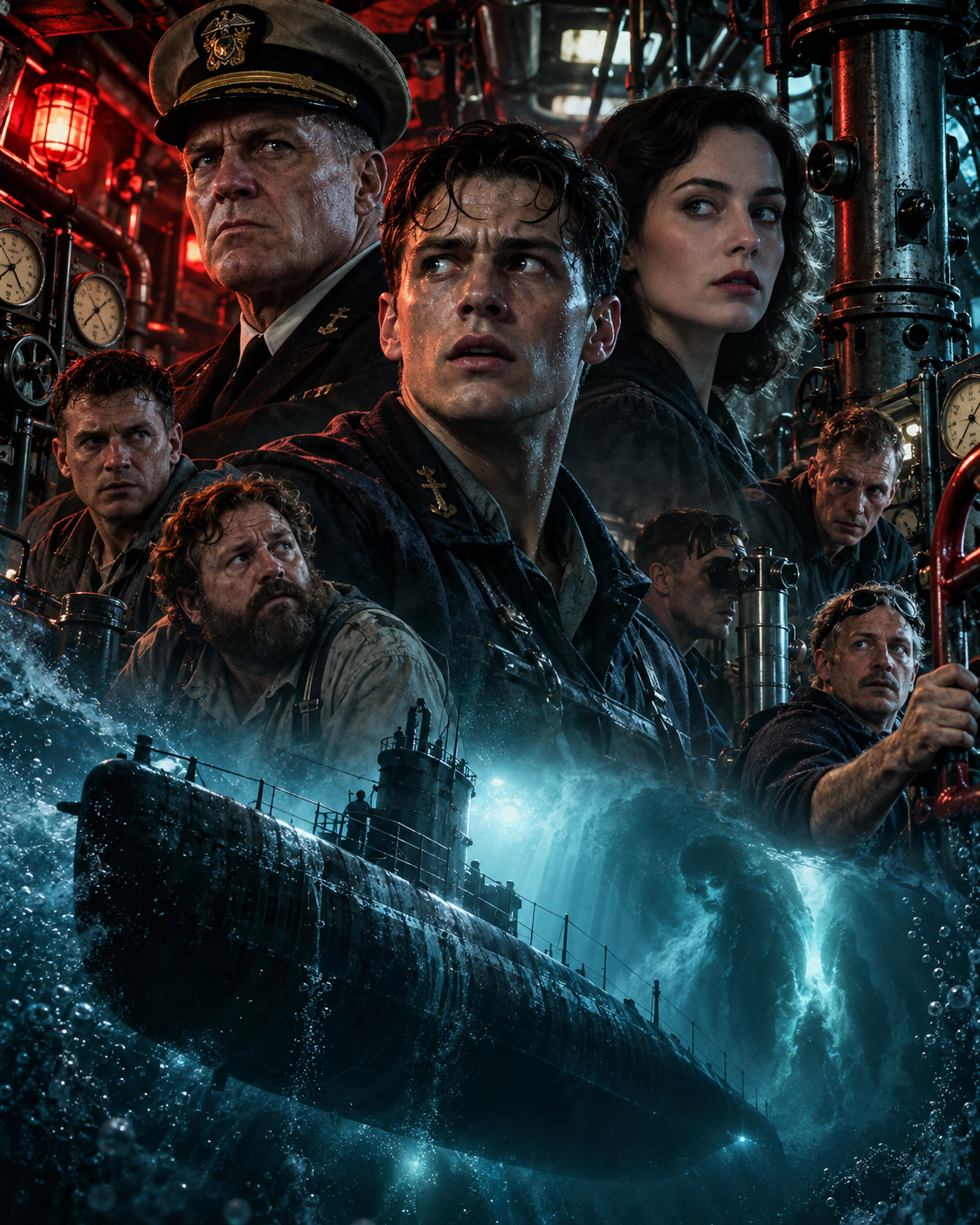 Distribution du film Below : acteurs, personnages et rôles du thriller sous-marin