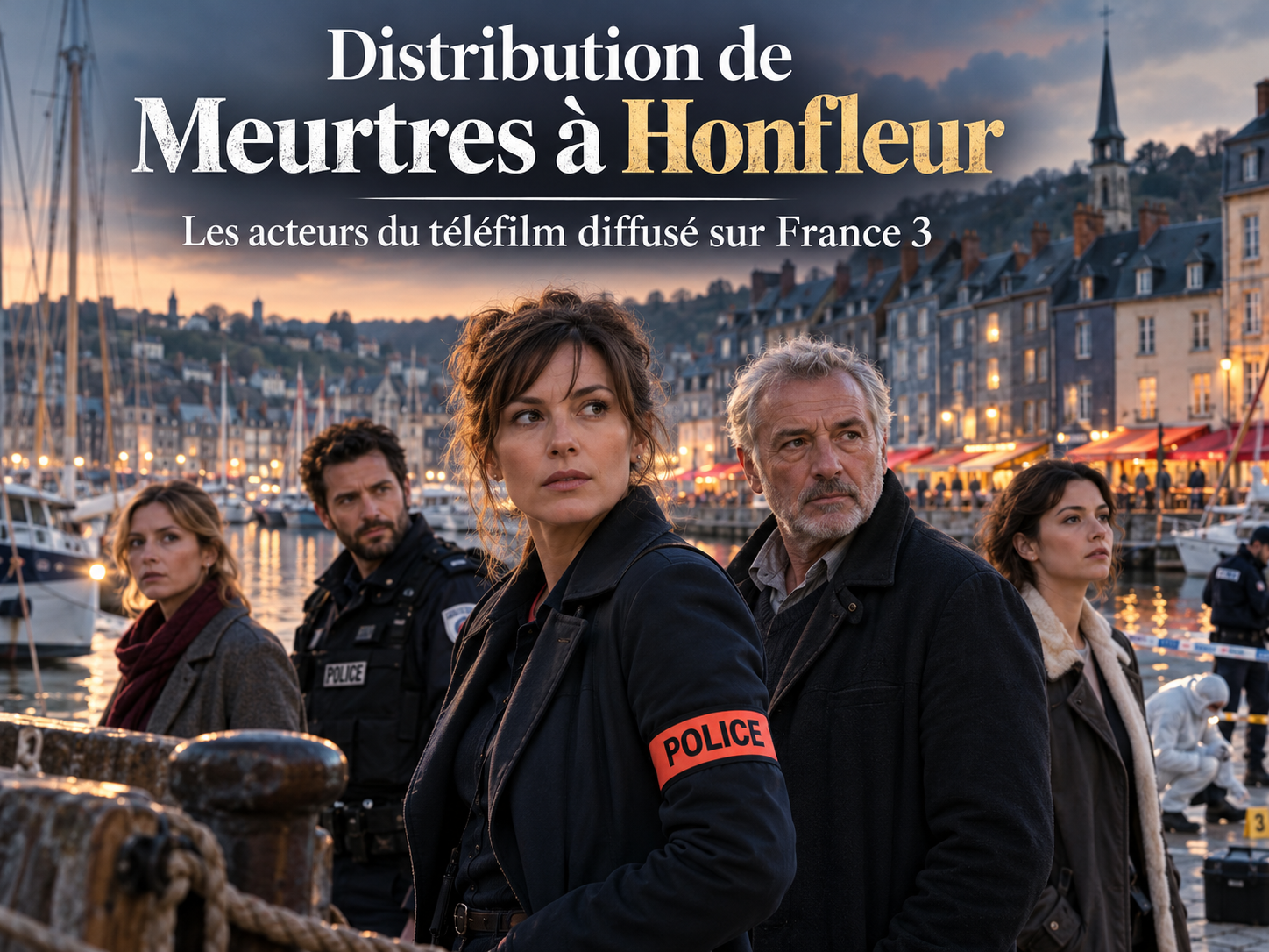 Distribution de Meurtres à Honfleur : acteurs et rôles du téléfilm France 3