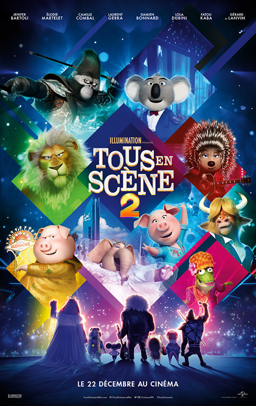 Distribution de Tous en scène : voix françaises et originales