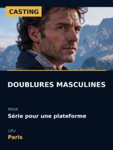 Illustration de l'annonce casting doublures masculines paris