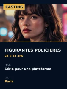Illustration de l'annonce casting figurantes policieres paris