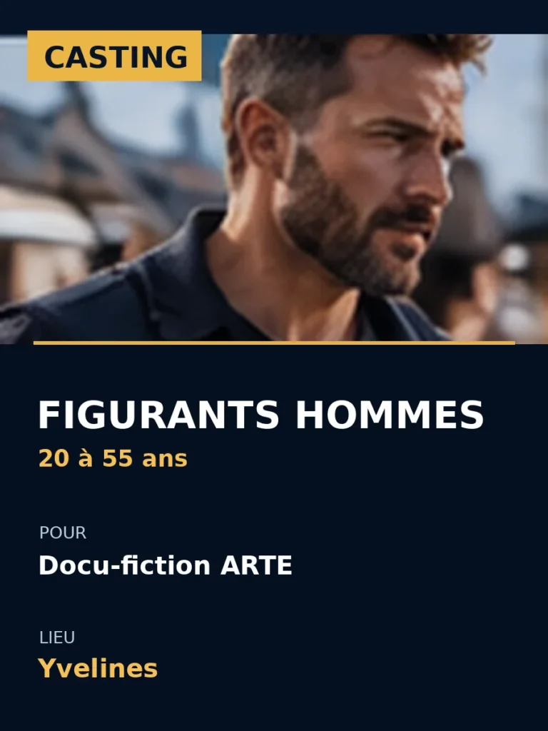 Illustration de l'annonce casting figurants docu fiction arte