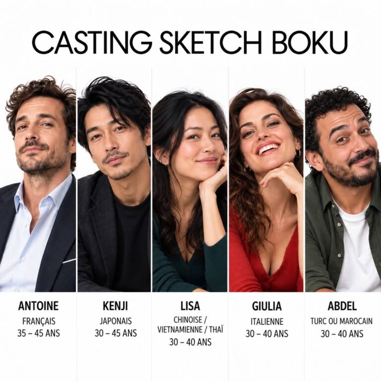 Casting comédiens pour un sketch comique humoristique publicitaire pour Boku