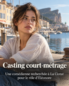 Casting court métrage : une comédienne recherchée à La Ciotat pour le rôle d’Éléonore