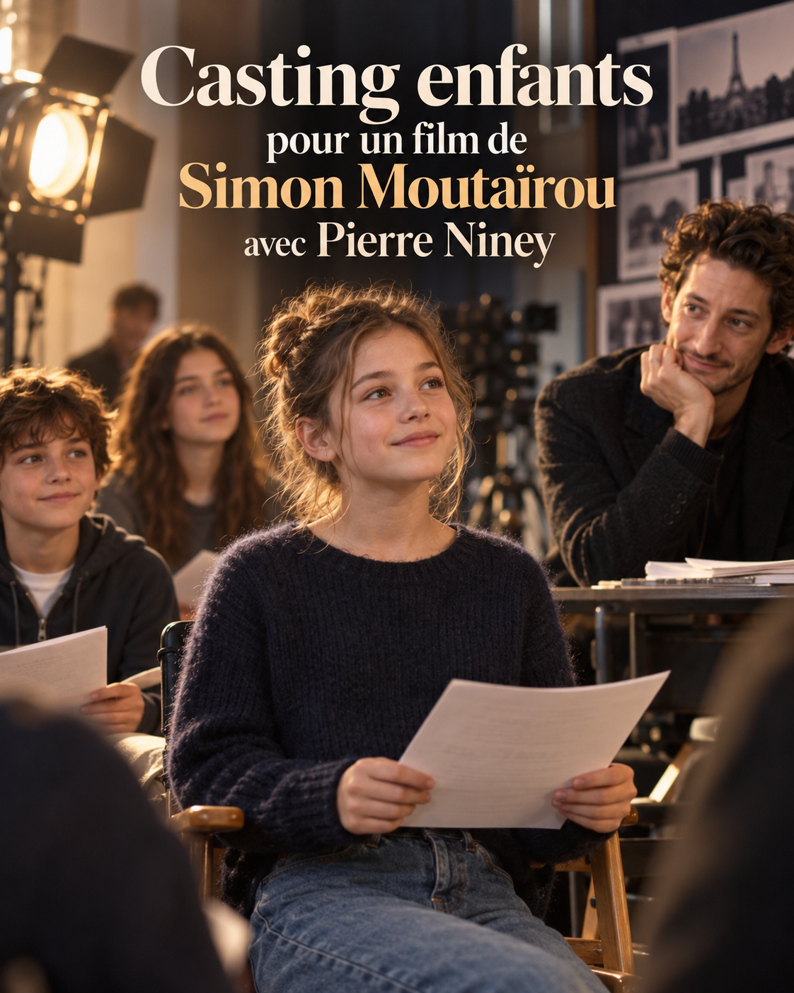 Casting enfants : filles et garçons de 4 à 15 ans pour le film de Simon Moutaïrou avec Pierre Niney