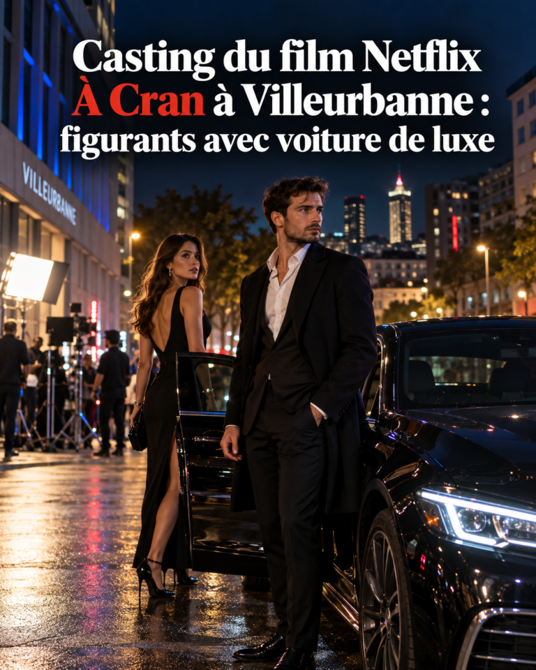 Casting figurants avec voitures de luxe pour le film Netflix À Cran à Villeurbanne