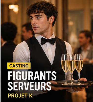 Casting figurants serveurs pour le film Projet K à Paris