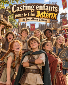 Casting enfants pour le film Astérix de Jonathan Cohen dans l'Oise au parc Astérix