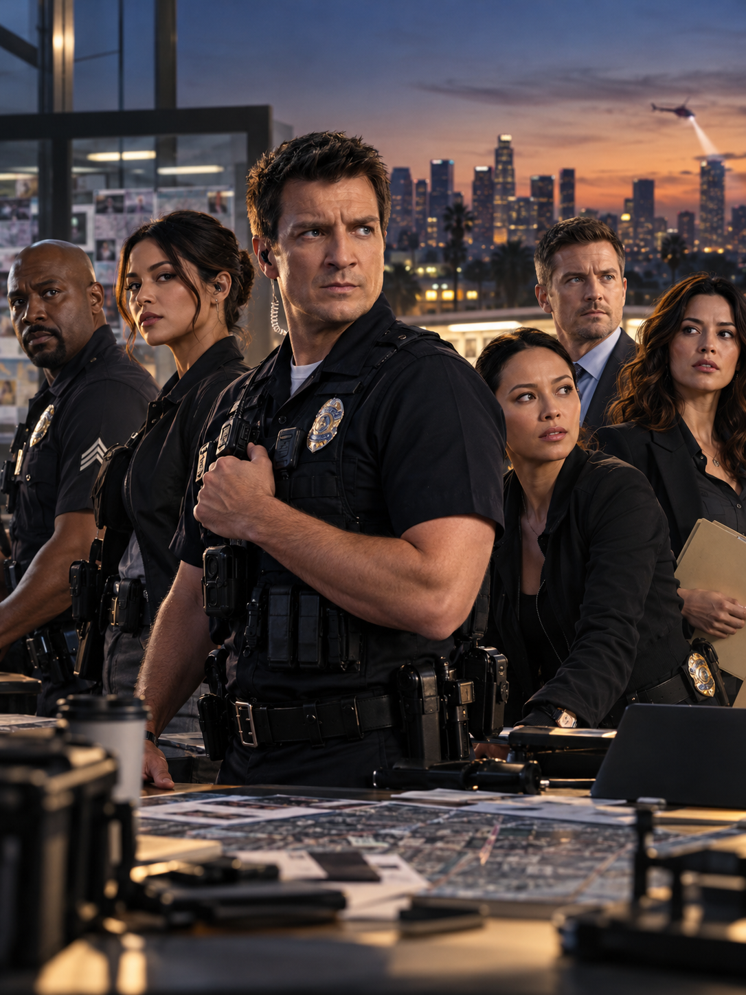 Comédiens à la distribution de l&rsquo;épisode Jeux d’espions de la série The Rookie sur M6