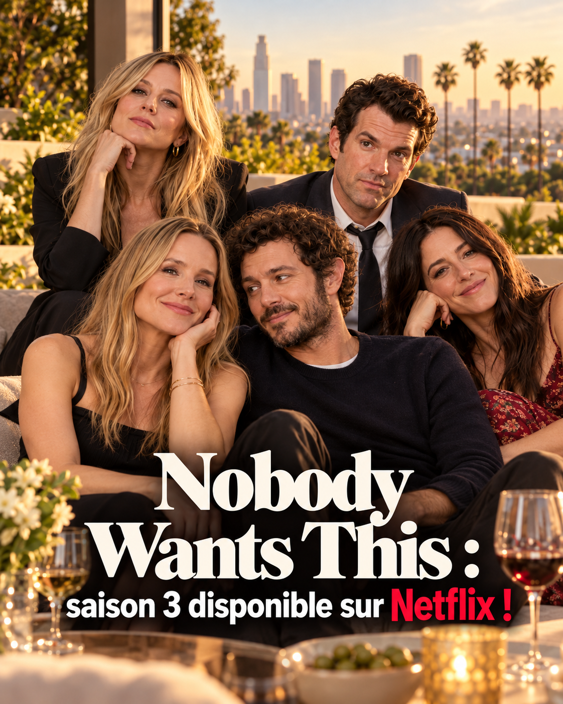 Distribution de Nobody Wants This et tous les acteurs et actrices au casting de la saison 3 disponible le 22 octobre 2026 sur Netflix