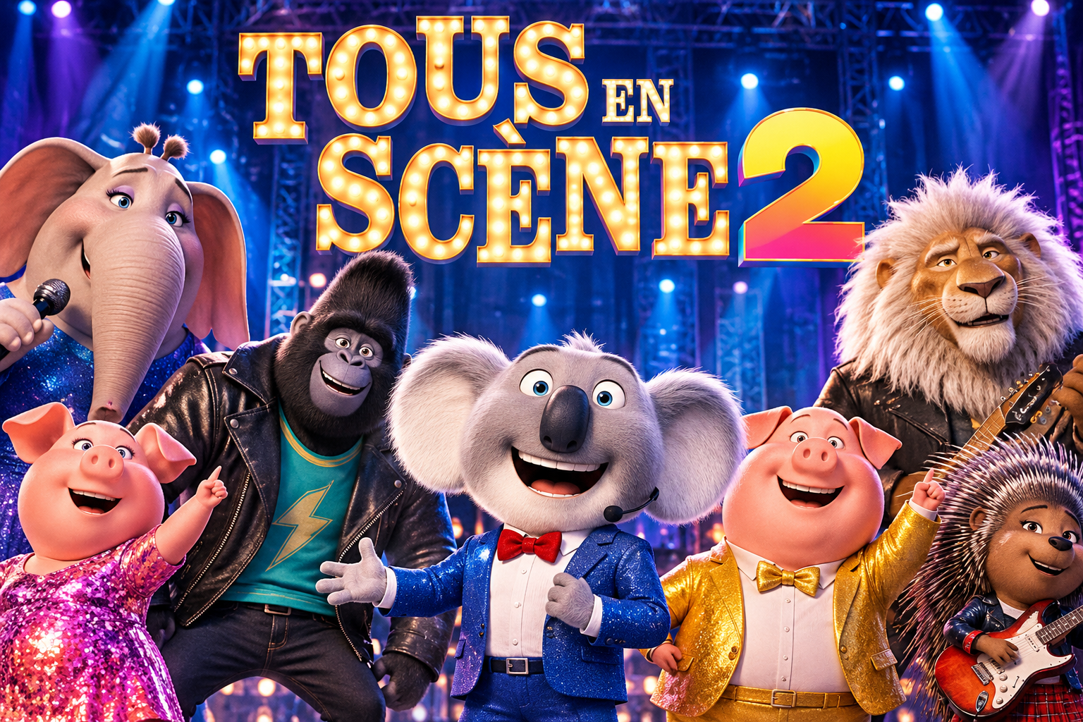 Distribution de Tous en scène 2 : nouvelles voix et personnages