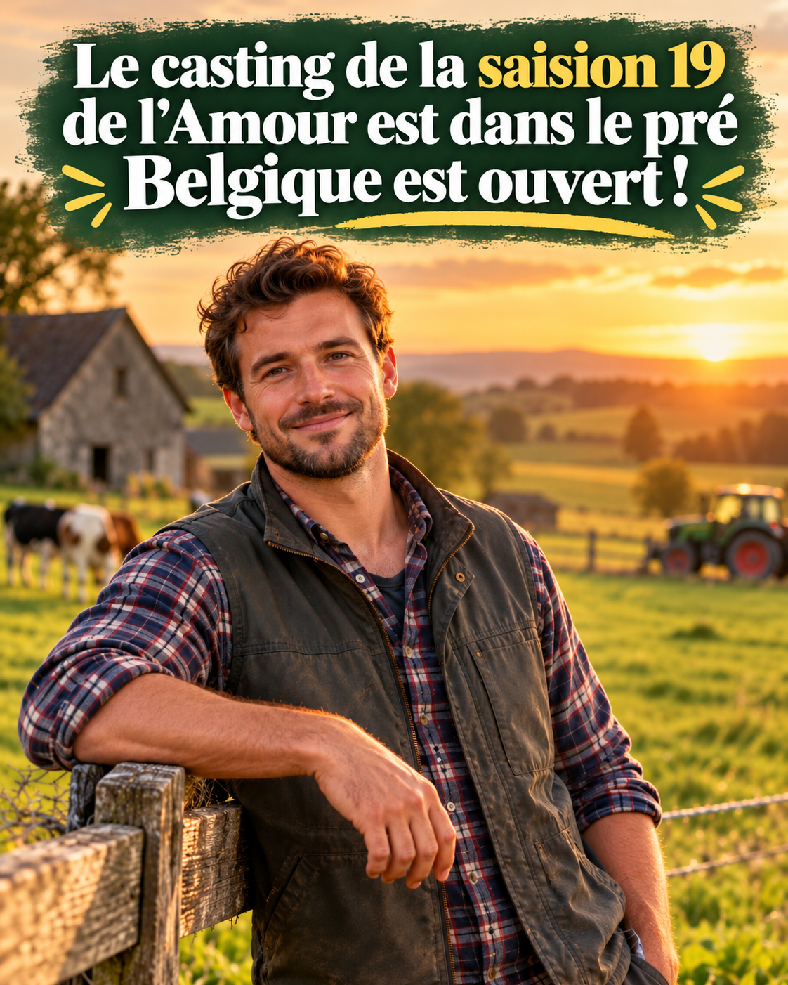 Le casting de la saision 19 de l'Amour est dans le pré Belgique est ouvert en 2027