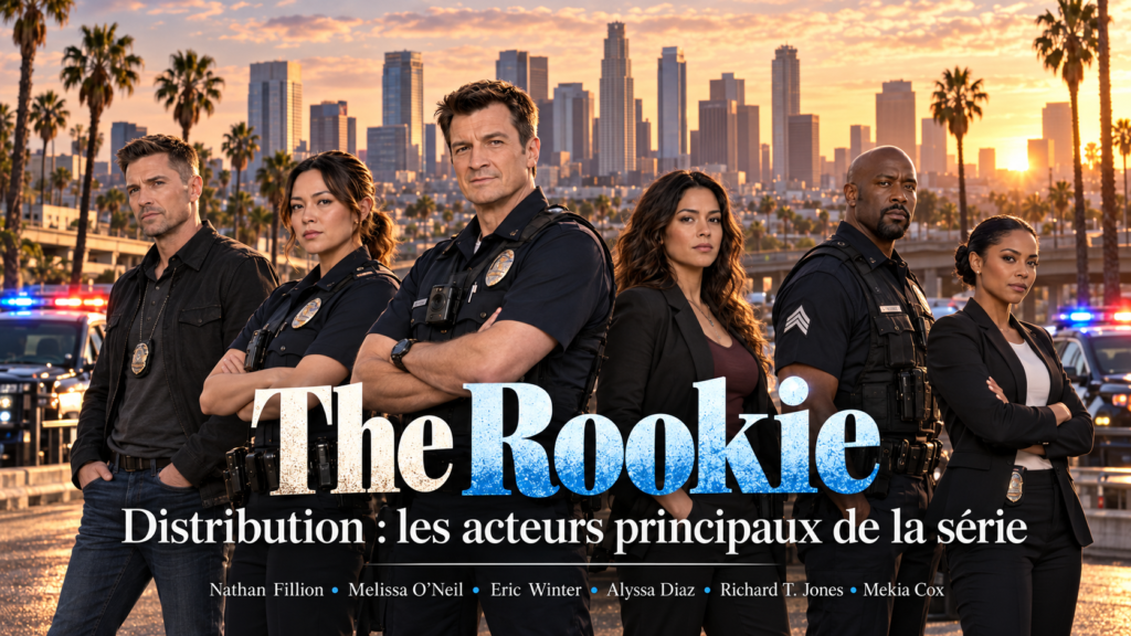 The Rookie la série du policier de Los Angeles, les acteurs, leurs rôles et leurs persoonnages à travers les saisons