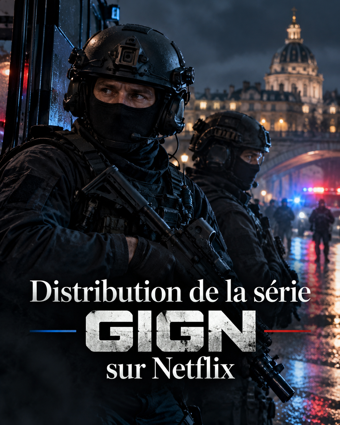 Acteurs et actrices au casting et à la distribution de la série GIGN sur Netflix